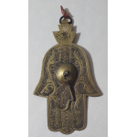 Messing Oosters amulet met oog